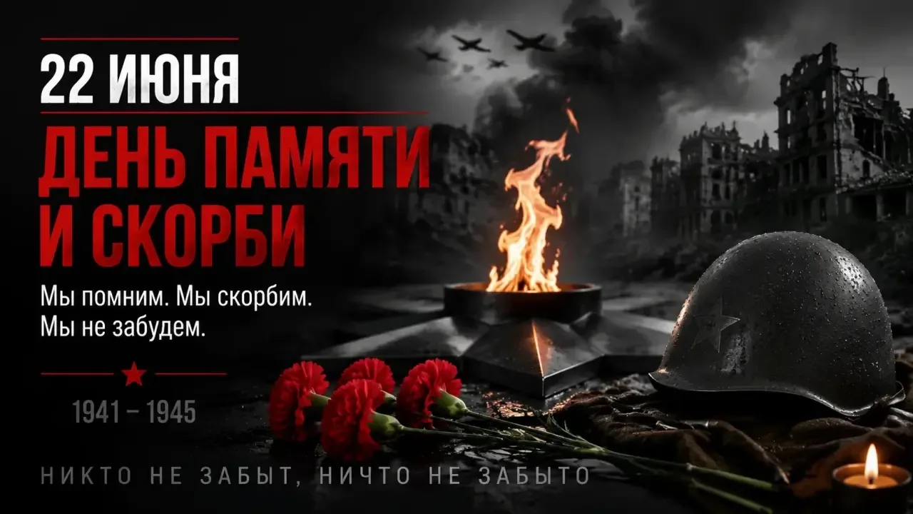 🕊️День памяти и скорби в России

⭐️22 июня в России отмечается День памяти и скорби — это памятная 