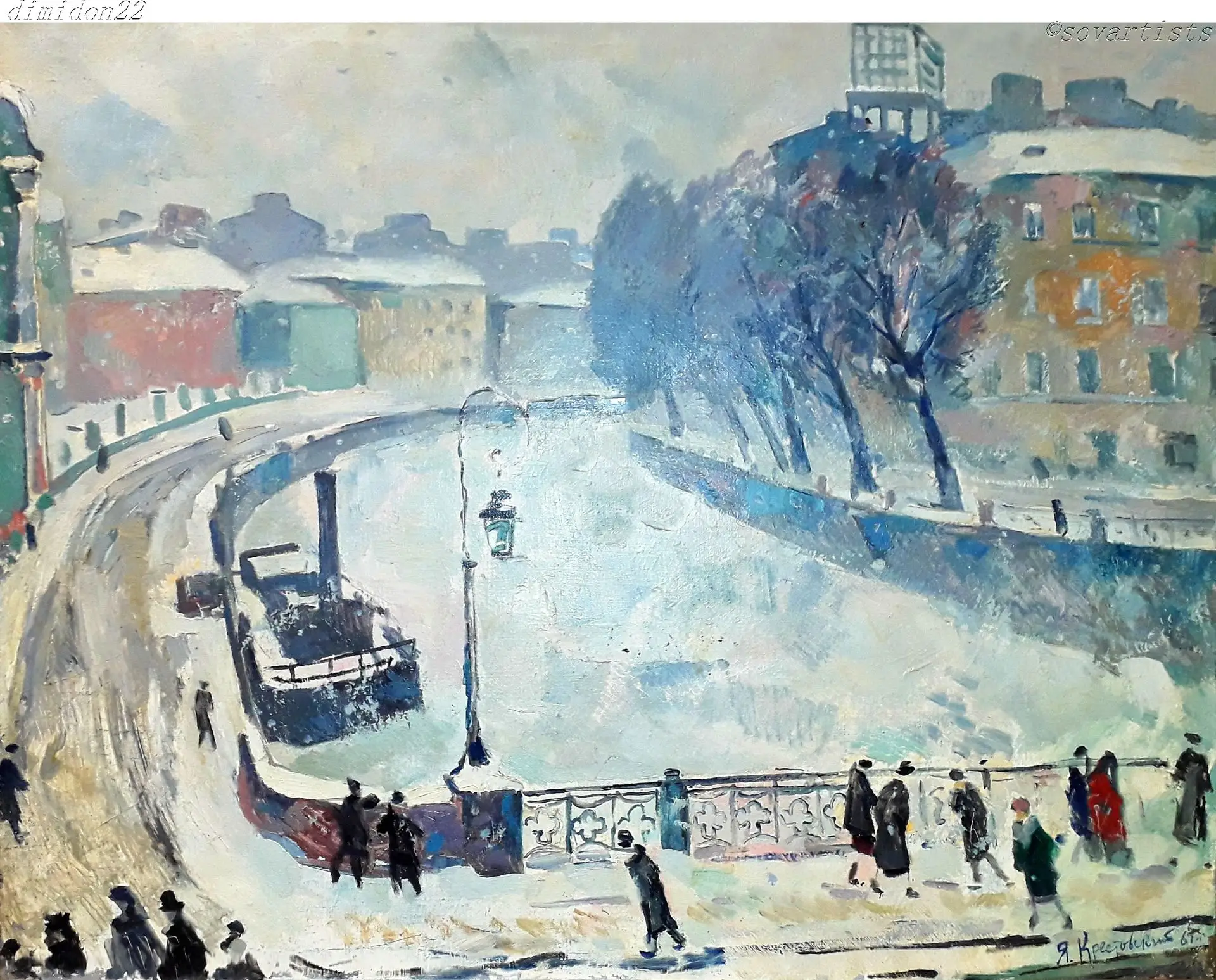 Крестовский Ярослав Игоревич (09.02.1925, Ленинград - 23.01.2004, С.-Пб). «Зимний день ...