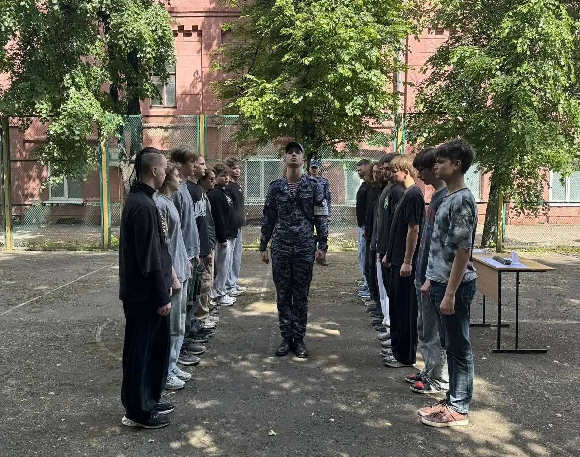 📢 Военная подготовка: первые занятия в колледже РОСБИОТЕХ