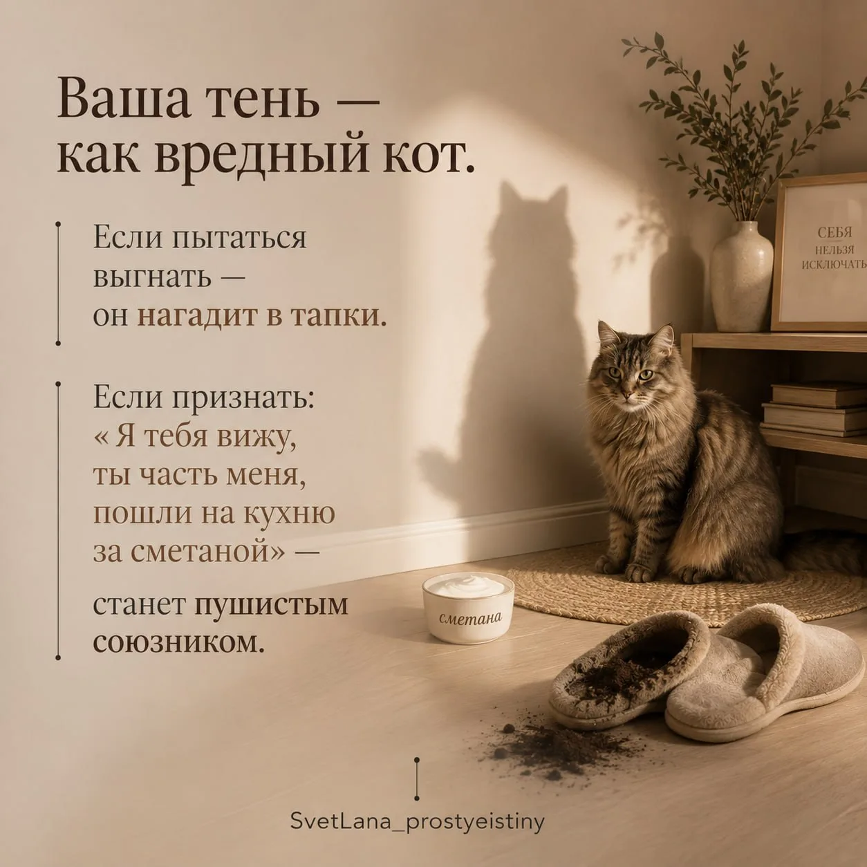 🐈‍⬛ Как подружиться со своей тенью ⬇️