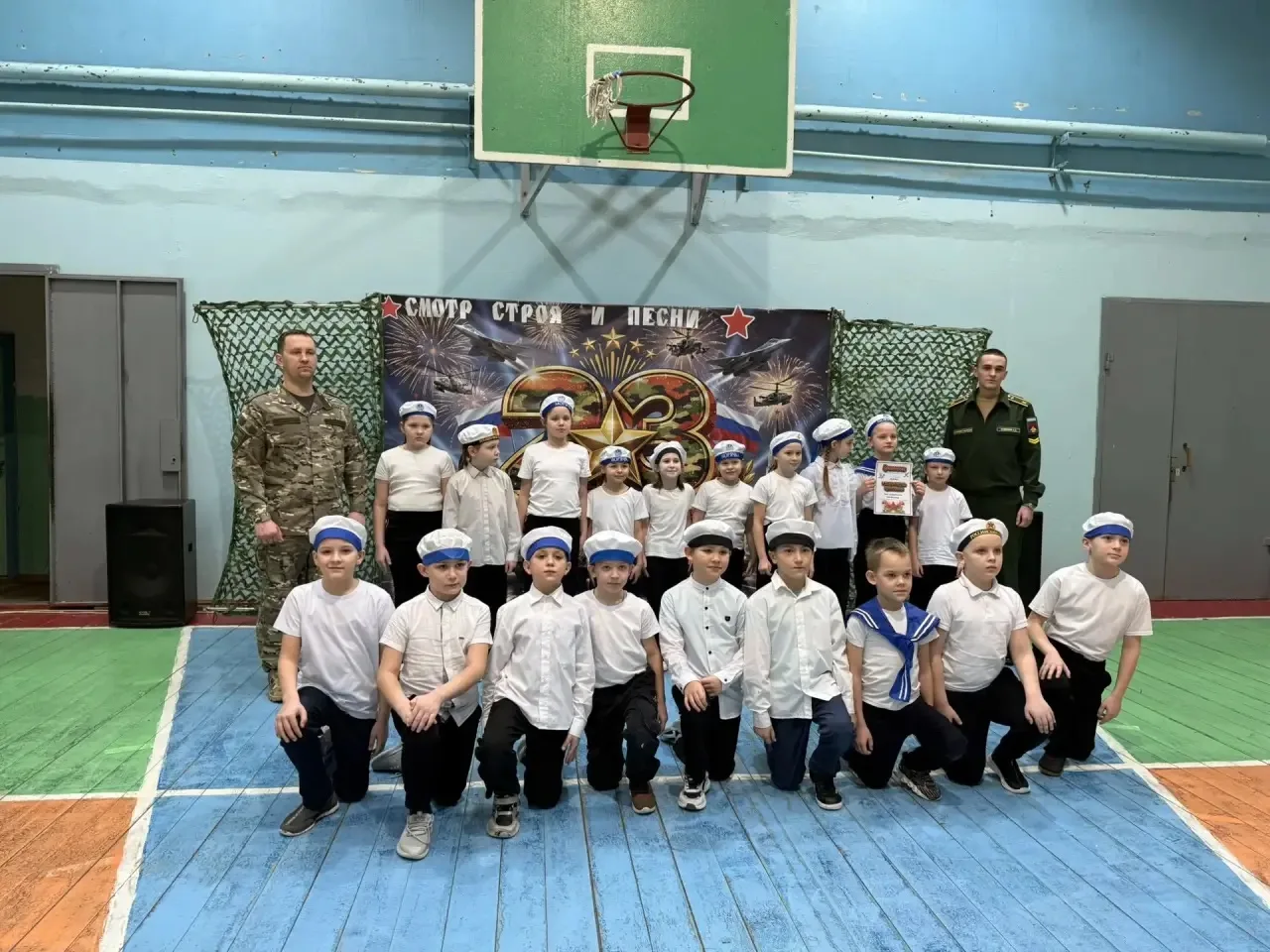 ⭐️Общешкольное военно-патриотическое мероприятие «Смотр строя и песни» 2️⃣День второй.  👩🏻‍🤝‍👨🏼Участ