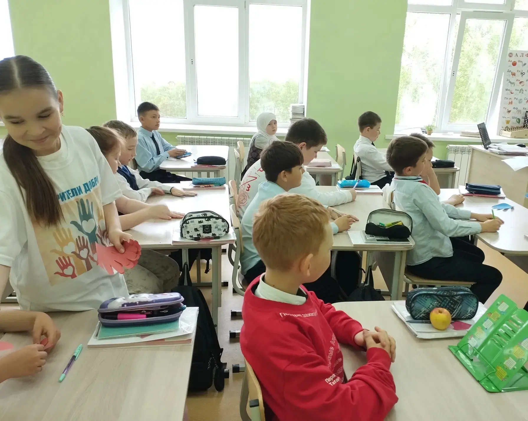 Акция «Сила Победы в единстве народов!»🕊🇷🇺  🕊В школе прошла патриотическая акция «Сила Победы в един