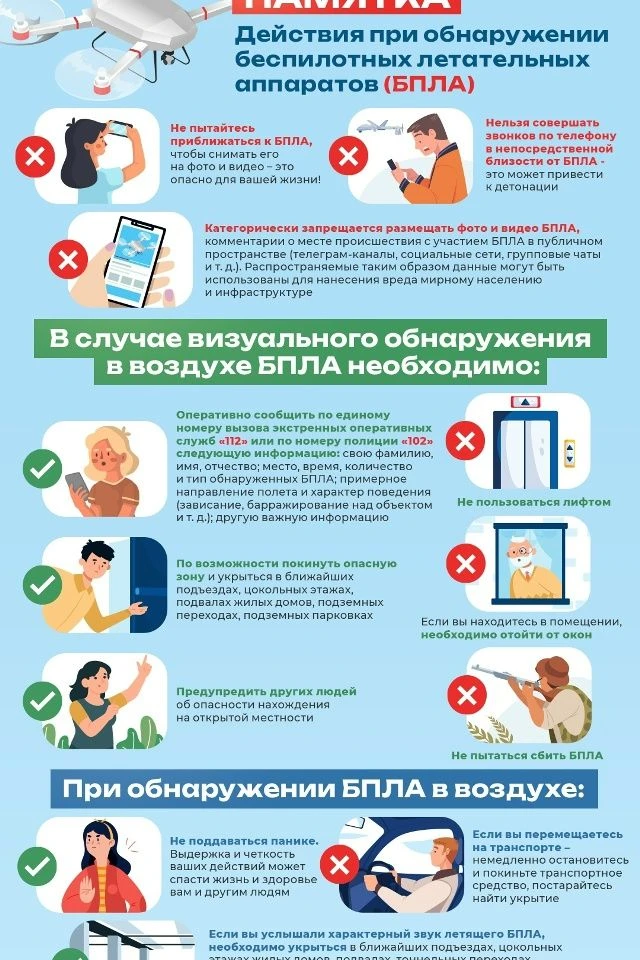 Что делать, если увидели БПЛА?