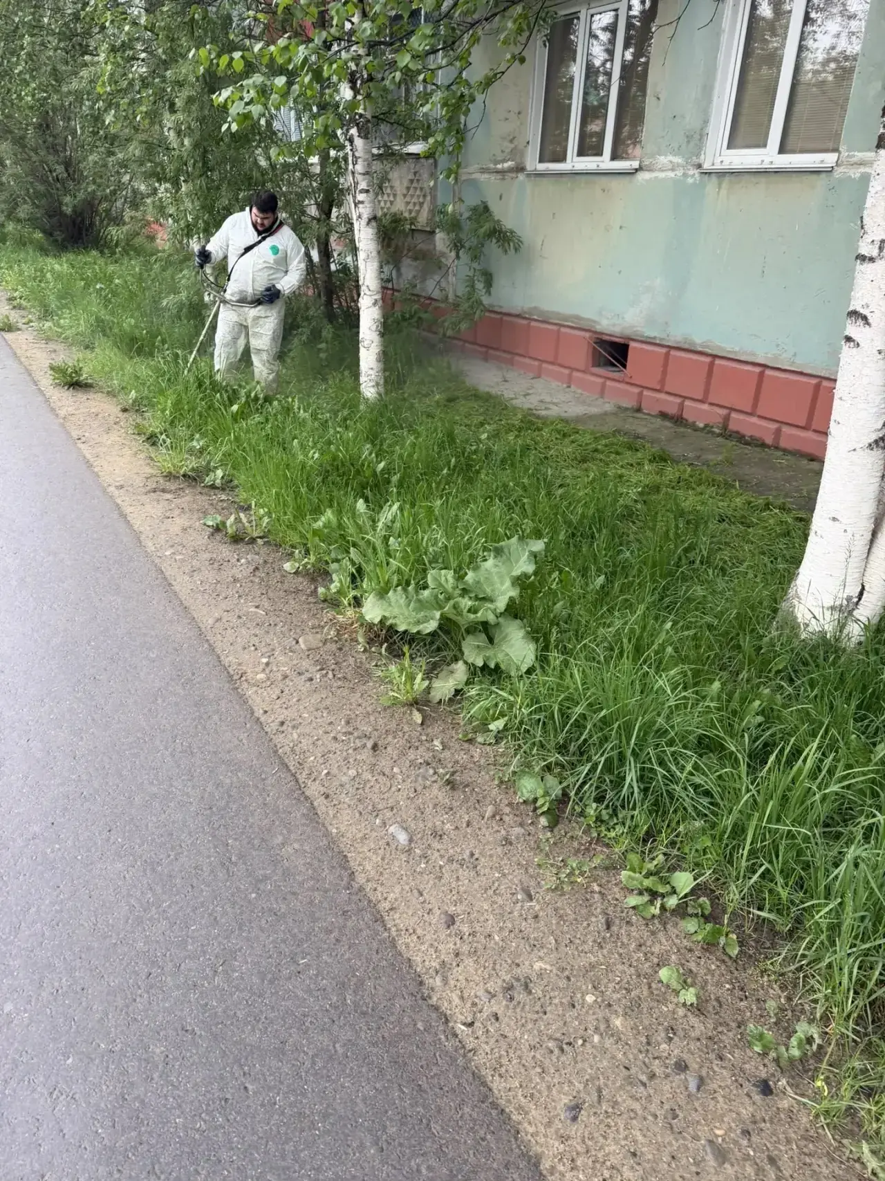 Уважаемые граждане! Управляющая организация приступила к сезонному покосу травы на прид...