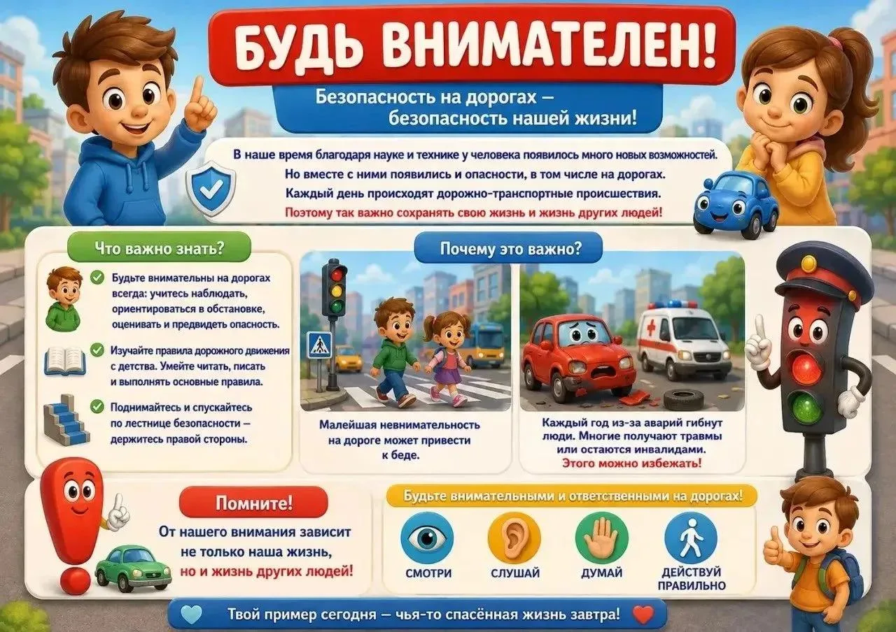 Безопасная дорога. Сентябрь не за горами, а значит, совсем скоро новый учебный год! Дет...