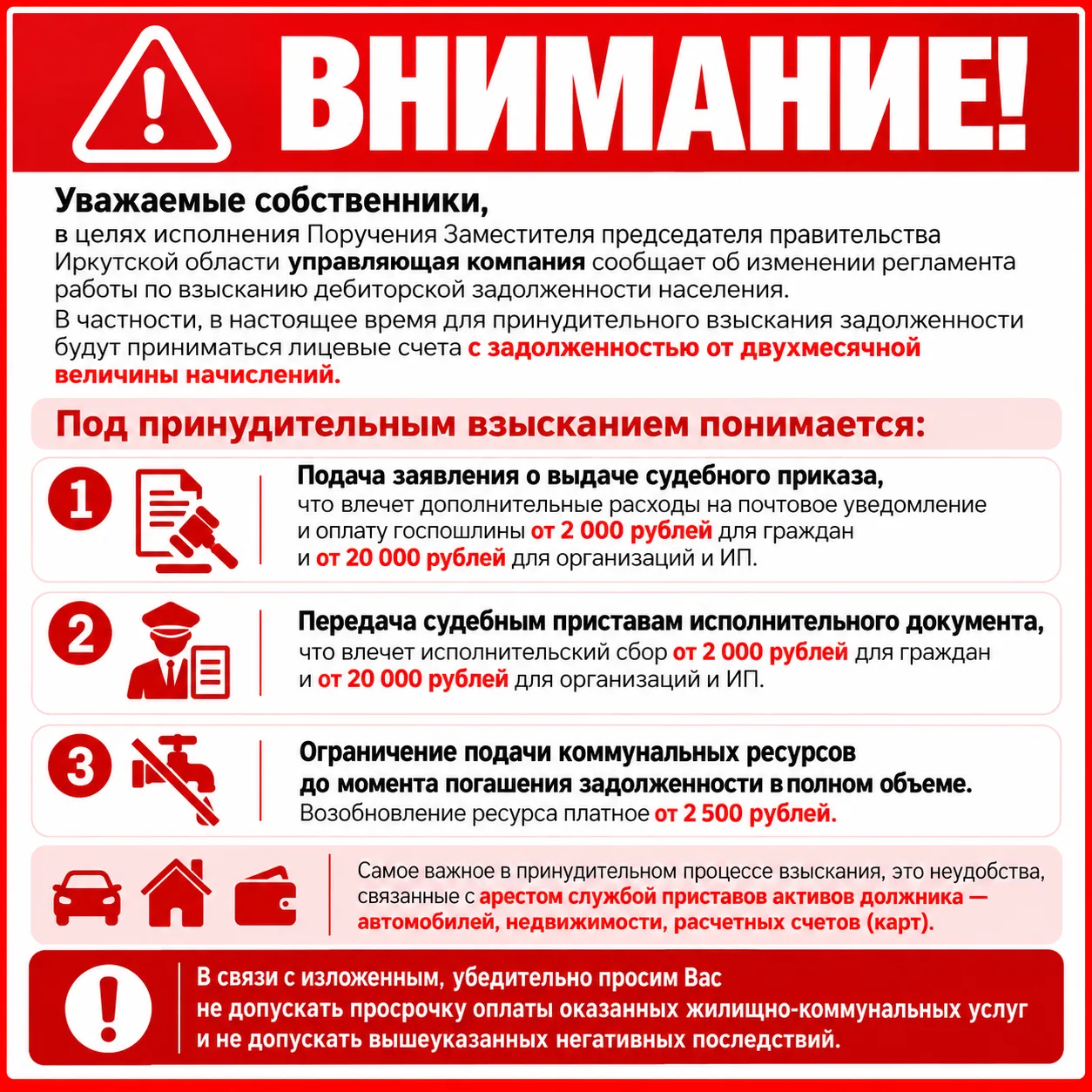 Уважаемые собственники!