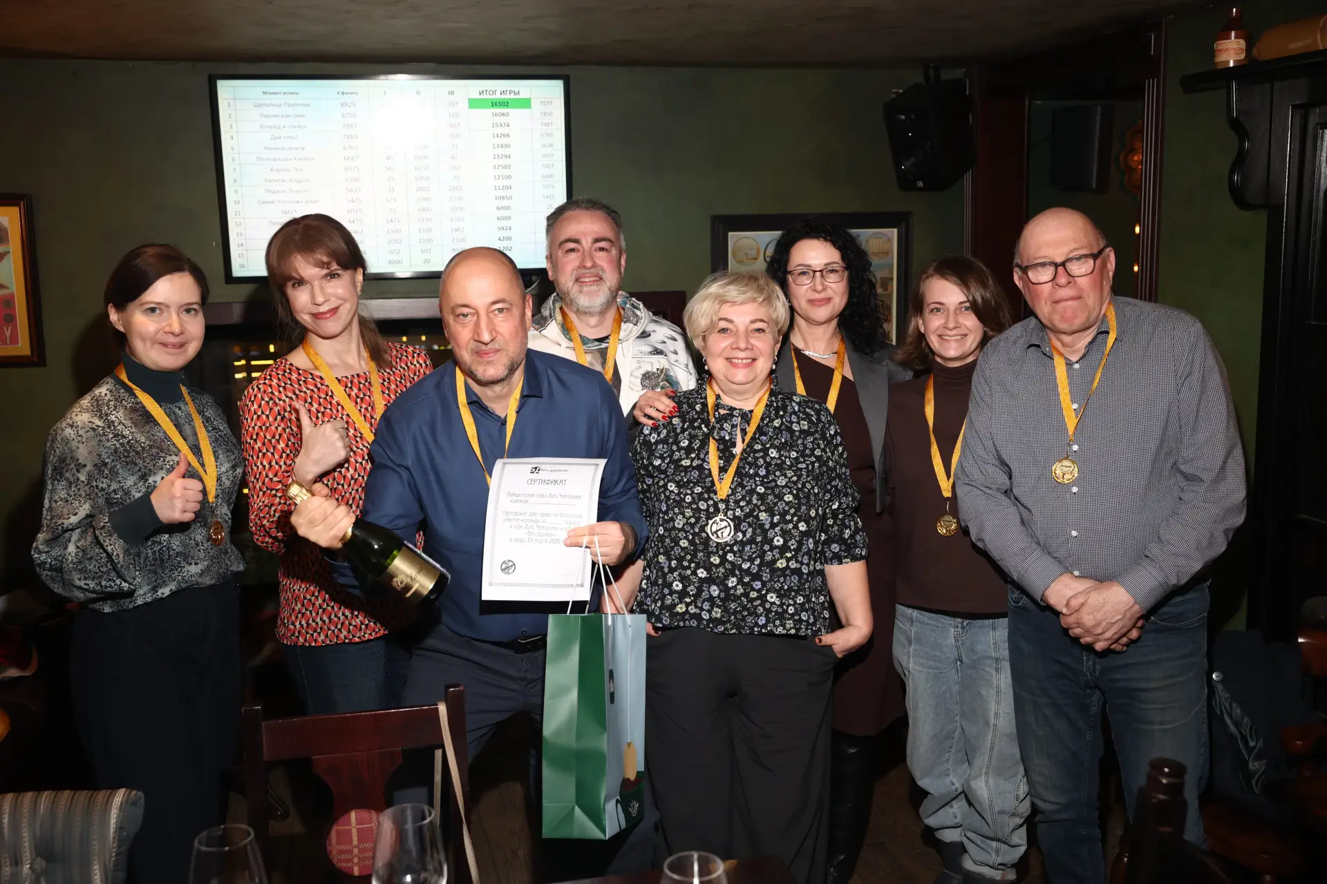 "Щупальца Пруткова" - победители третьей игры Весеннего сезона (18 марта) в Лиге Чемпио...
