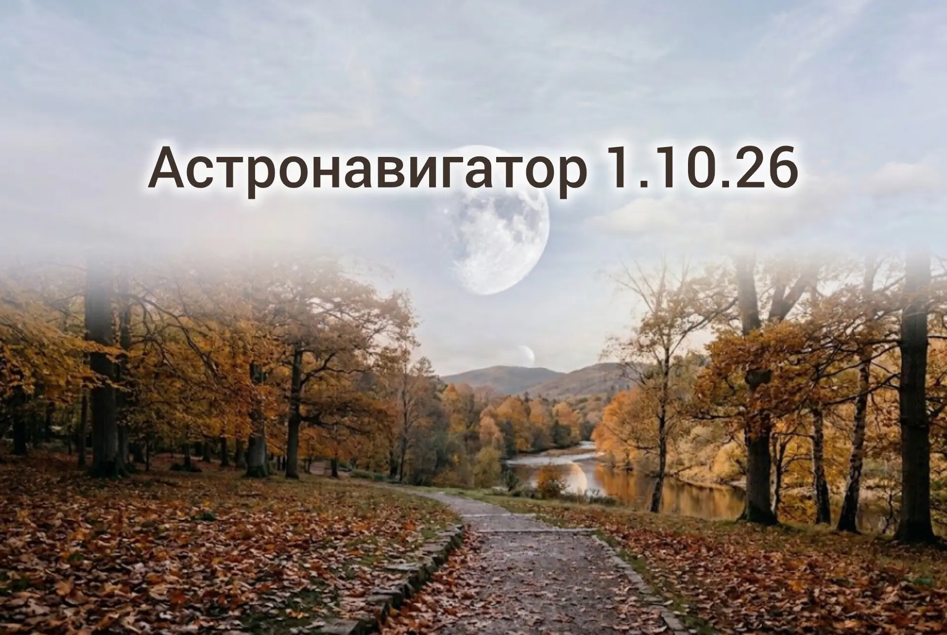 ✨ Астронавигатор на 1 октября 2026