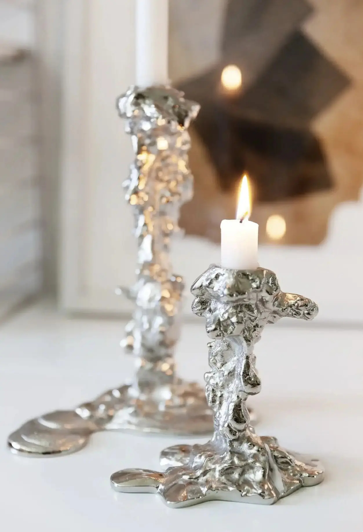 Подсвечники из металла необычной, скульптурной формы серии Drip бренда Pols Potten ✨

Были созланы г