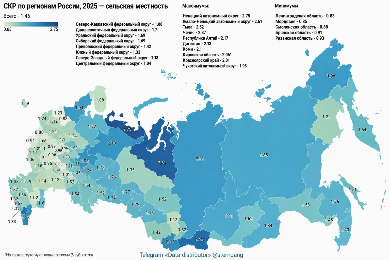 Сельская рождаемость в России в 2025 году

Сельская рождаемость (СКР) в России в прошлом 2025-м дост