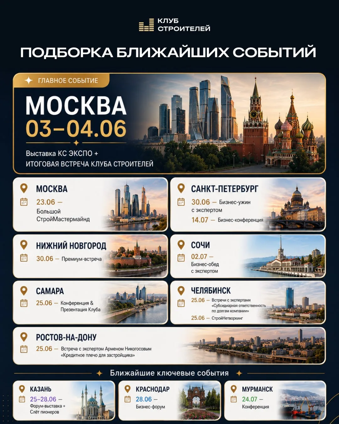 #КС_дайджест: Обзор наших мероприятий июне, а также ближайшие ключевые события

УЗНАТЬ ПОДРОБНОСТИ И