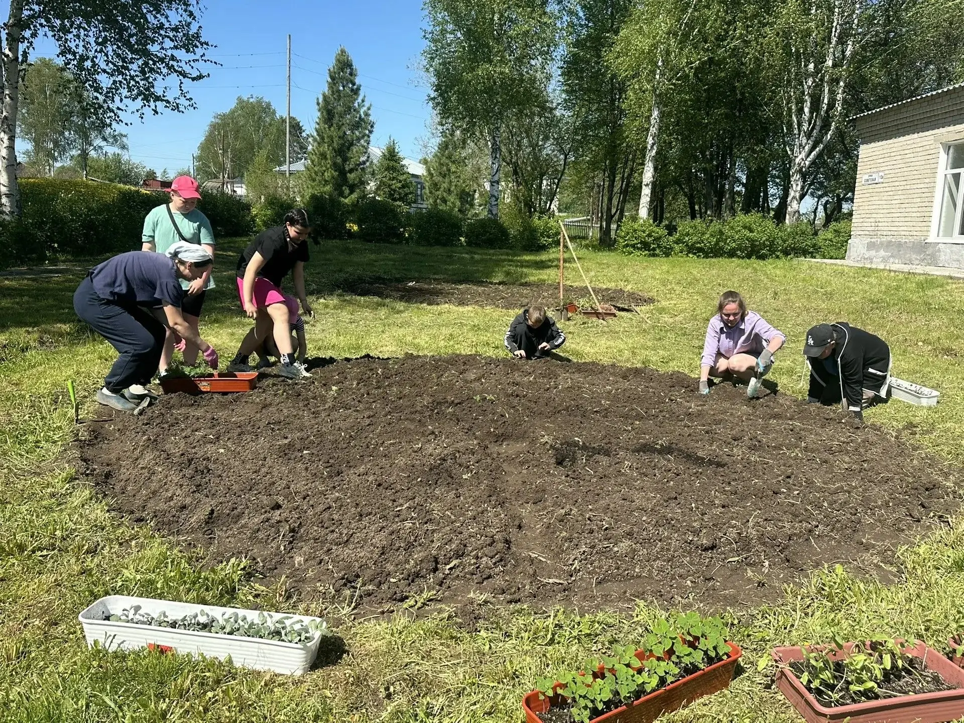 🌞🌷🪻Солнце, лето, жара и, конечно же, трудовая практика! Сегодняшний день для наших о...