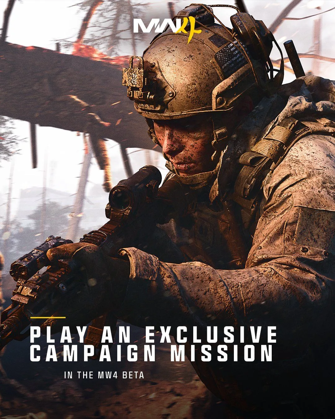 Впервые в истории CoD бета MW4 объединит кампанию, мультиплеер и Warzone.