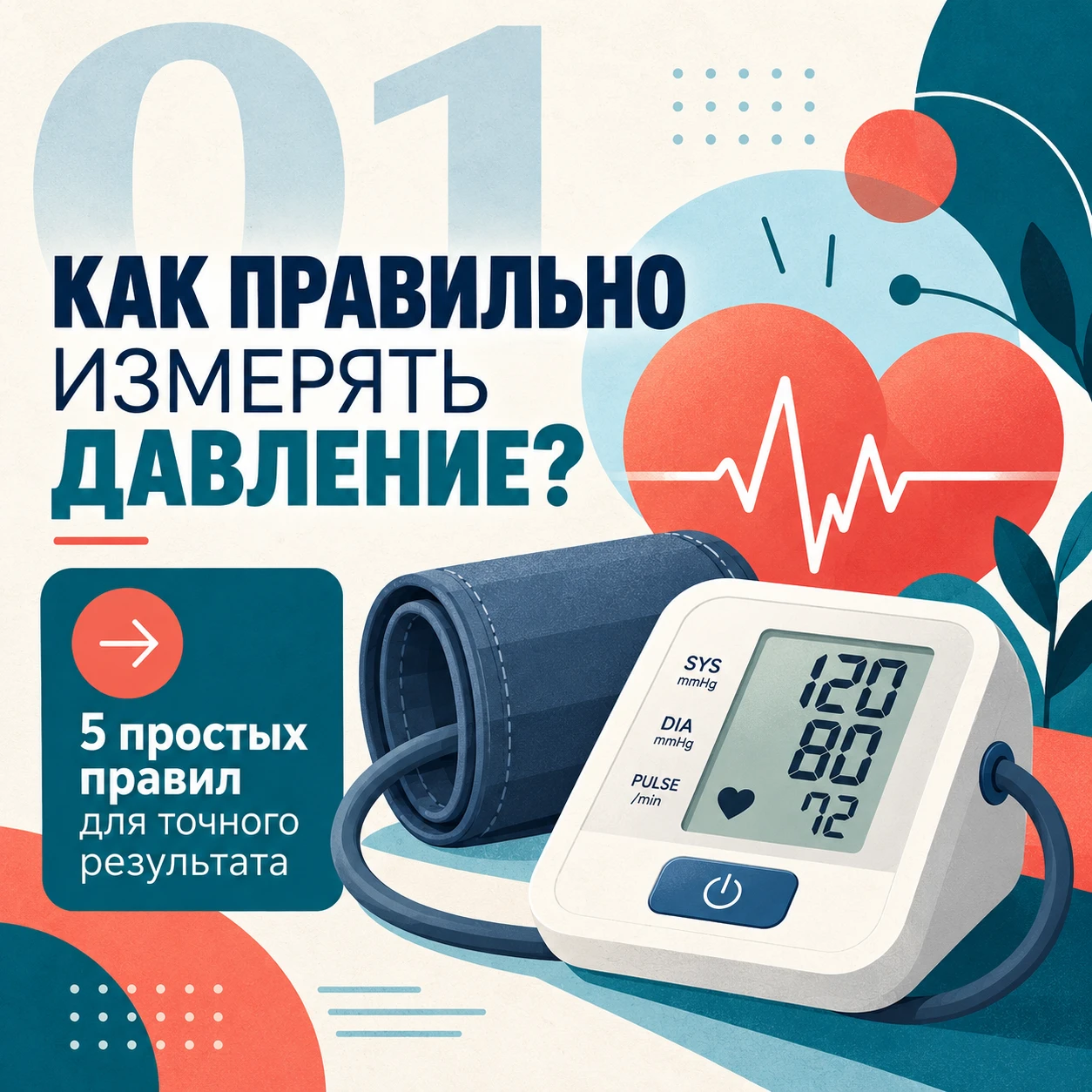 🩺 5 главных ошибок при измерении давления