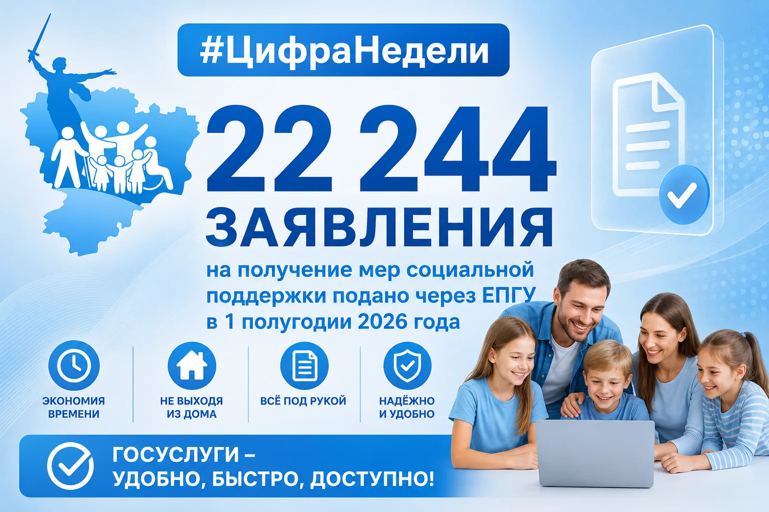 #ЦифраНедели | 22 244 заявления — онлайн