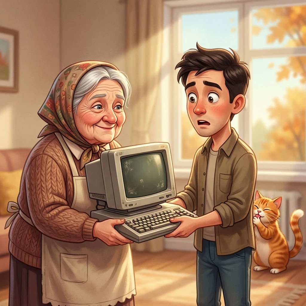 - Бaбyшкa , чтo этo??