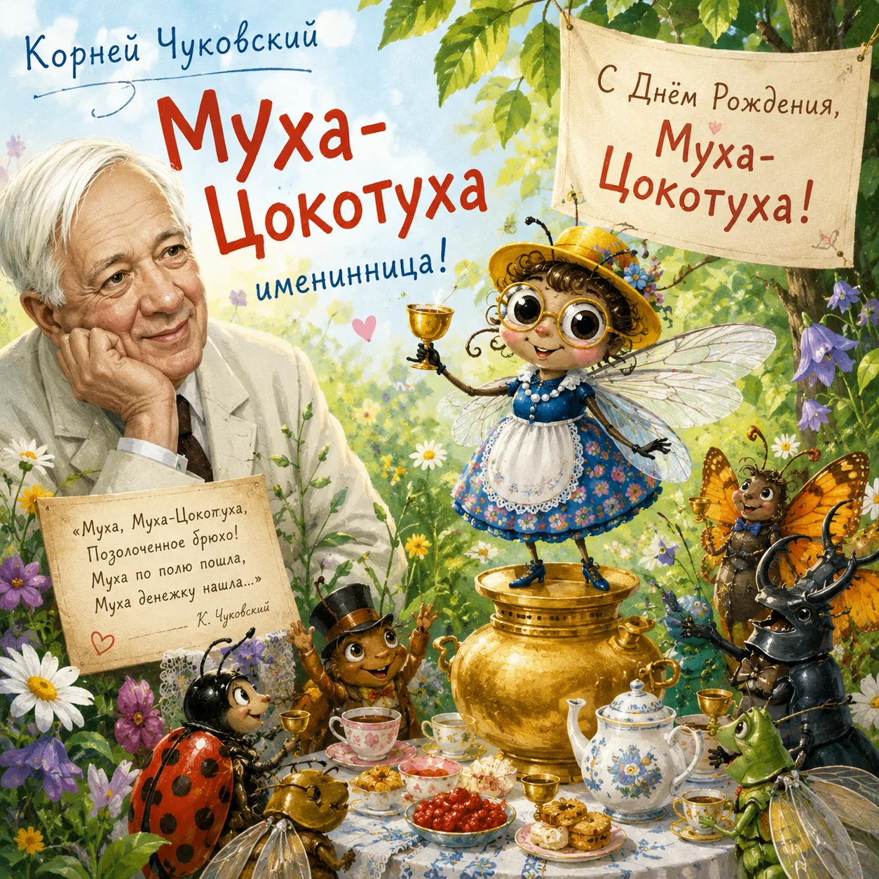 Вспомним сегодня Муху-Цокотуху?🎉