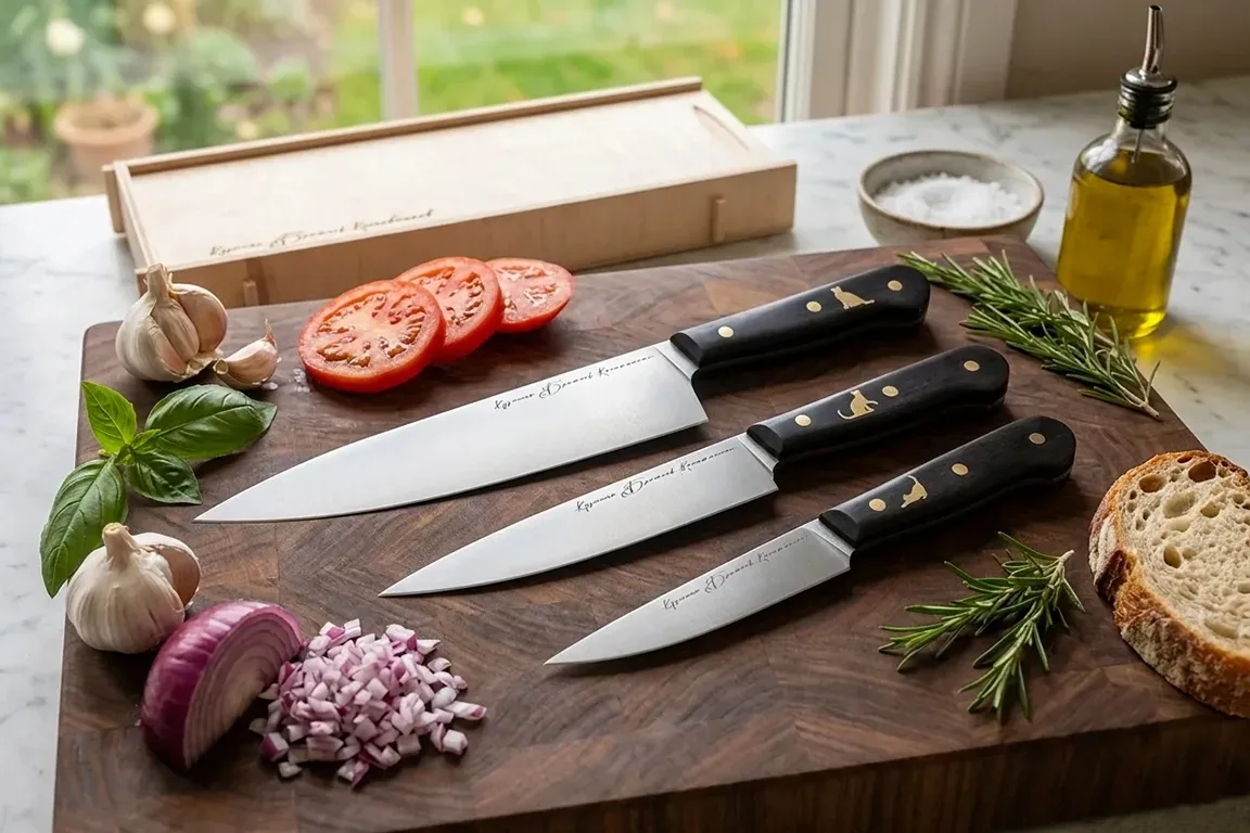 Набор кухонных ножей🔪 серии "Classic" Bohler N 690💥рукоять граб❤️‍🔥

Глубокий черный цвет древеси