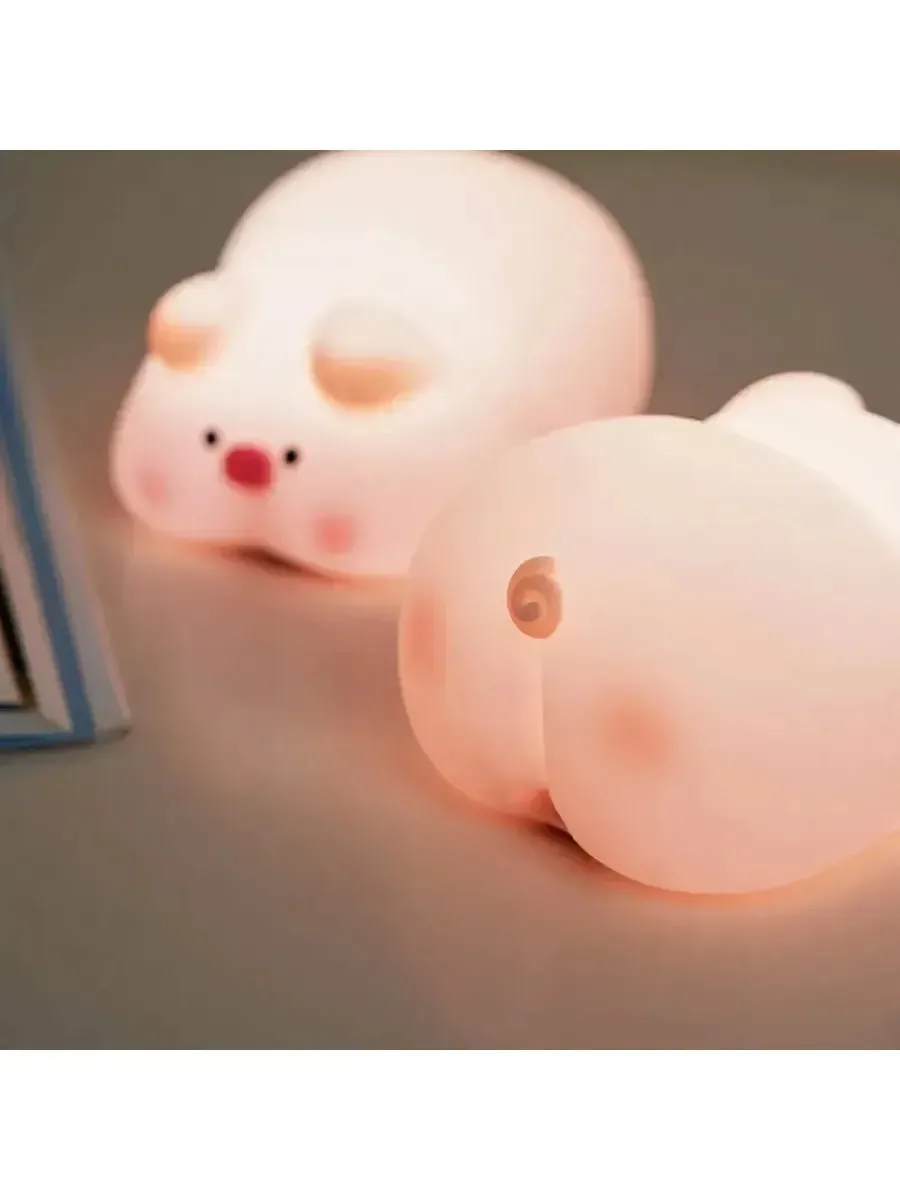 Ночник силиконовый хрюшка 🐽