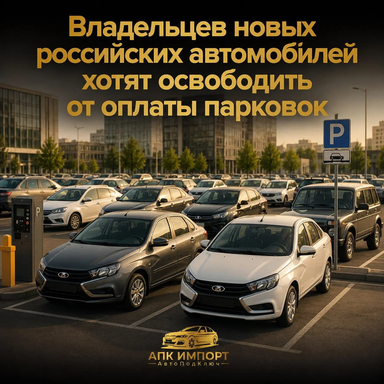 ❗️Владельцев новых российских автомобилей хотят освободить от оплаты парковок.

Минпромторг поддержа