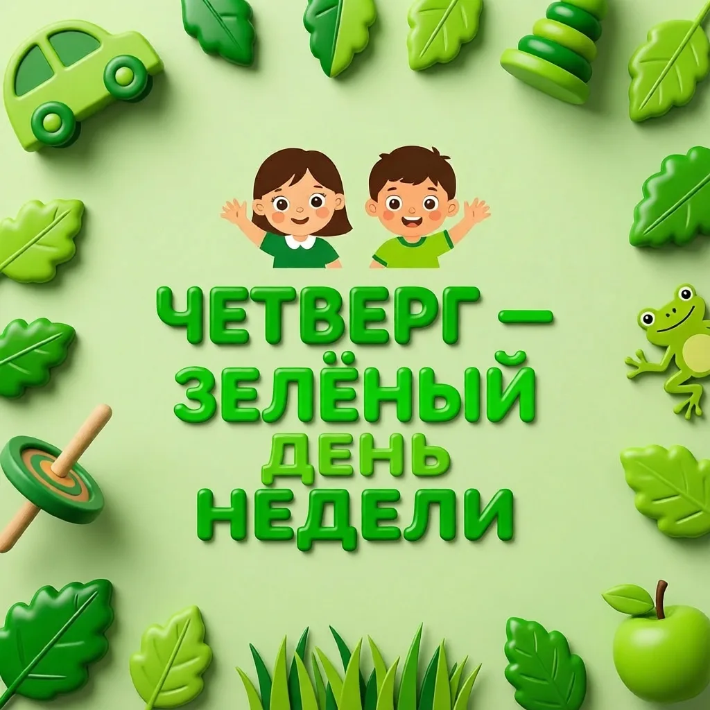 Волшебный зелёный день в нашем детском саду! 💚
Словно по волшебству, наши группы сегодня окрасились