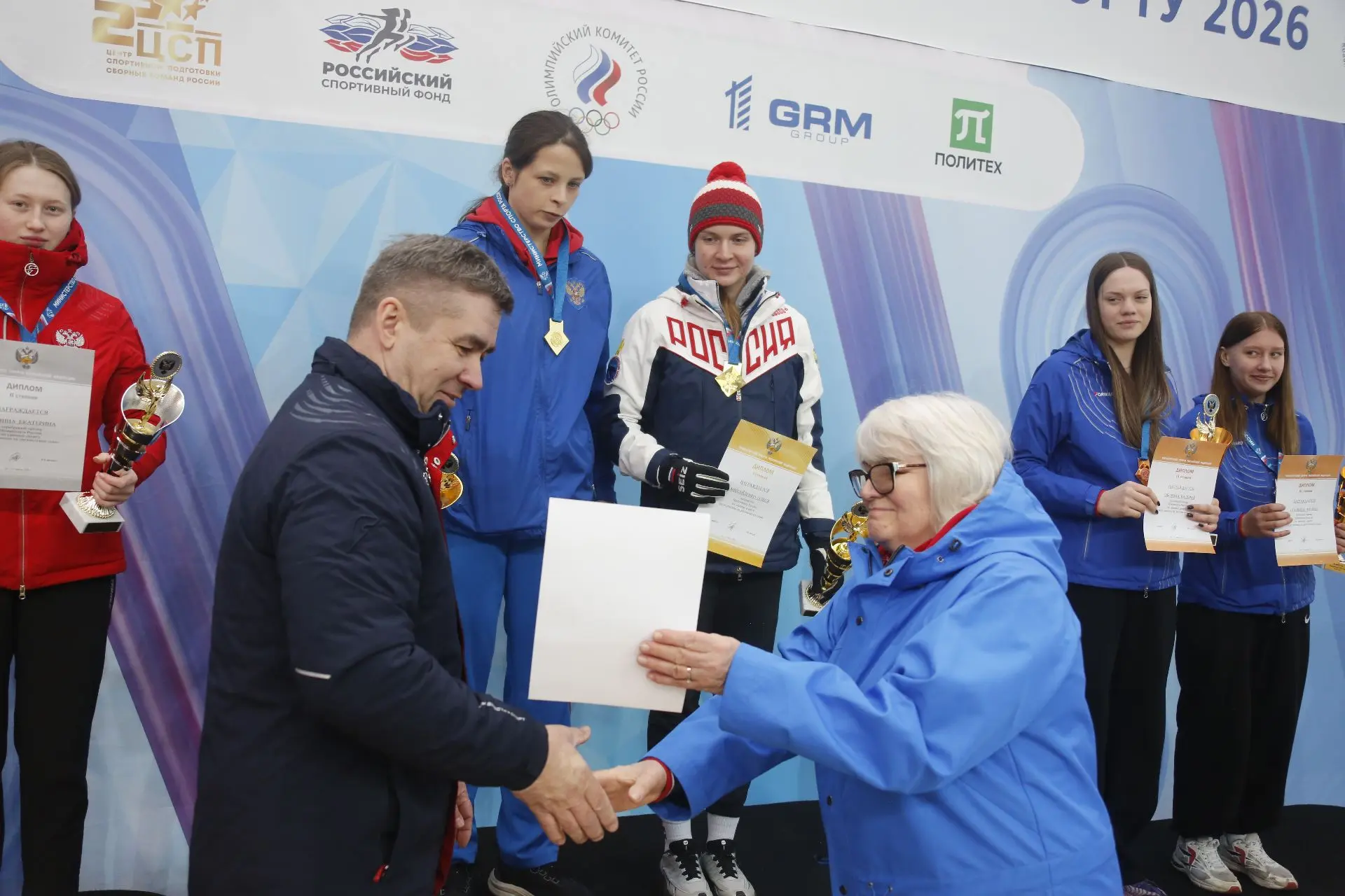 Чемпионат России 2026 🔥💯 Женщины/двухместные сани, спринт  🥇 Виктория Демченко/Олеся Михайленко  🥈Ек