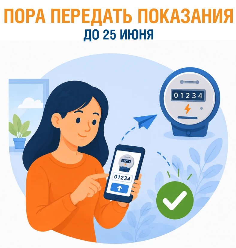 💡Почему важно передавать показания электросчётчика вовремя?

Своевременная передача данных обеспечи