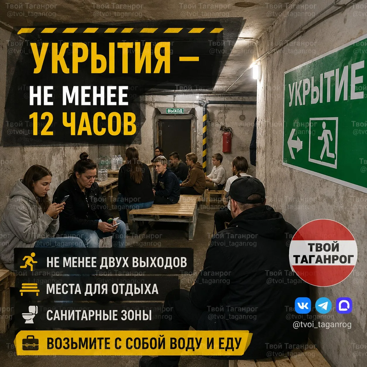 ⚠ Укрытия должны быть готовы до 12 часов: что важно знать жителям

В Ростове  планируют переоборудов