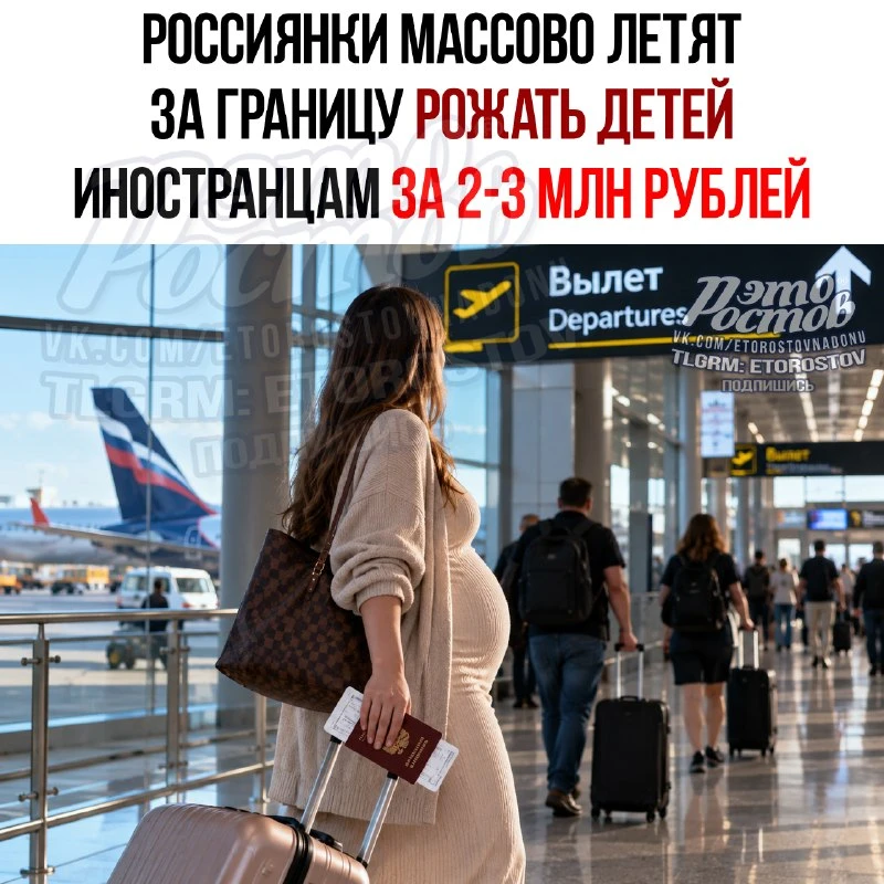 💰 Россиянкам предлагают рожать детей для иностранцев за 1,5-2,1 млн рублей
