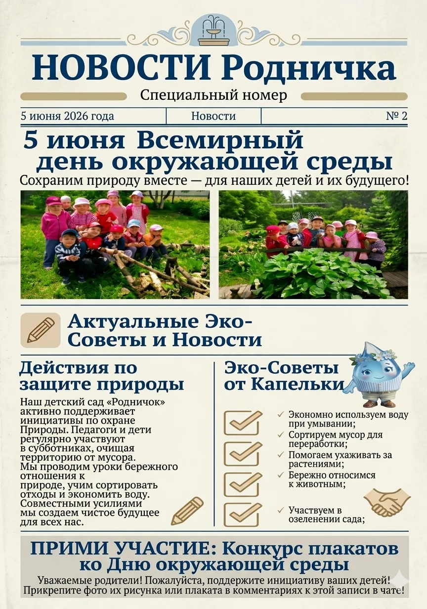 5 июня — Всемирный день окружающей среды! 🌿