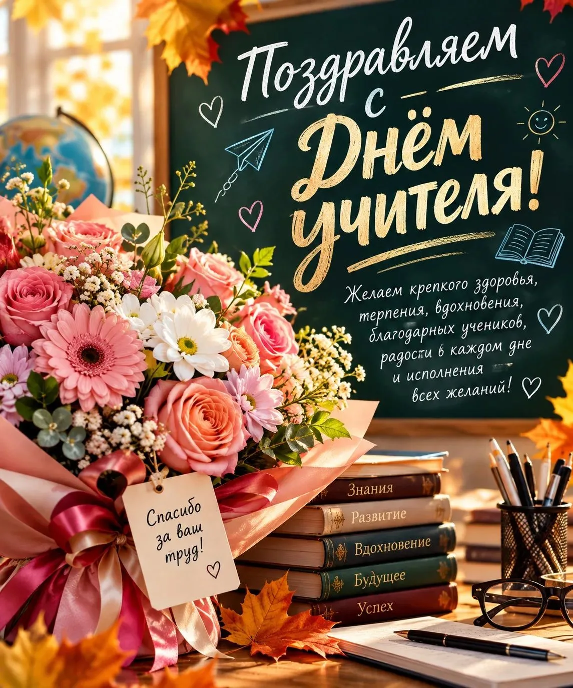 🌸🍁 Поздравляем с Днём учителя! 🍁🌸