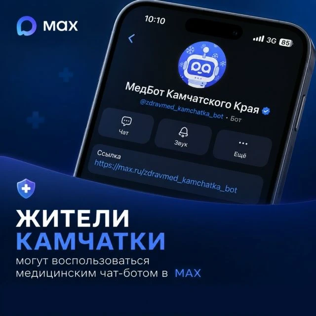 📱 Жителям Камчатки доступна запись к врачу через медицинский чат-бот в МАХ
Сервис развивается в рам