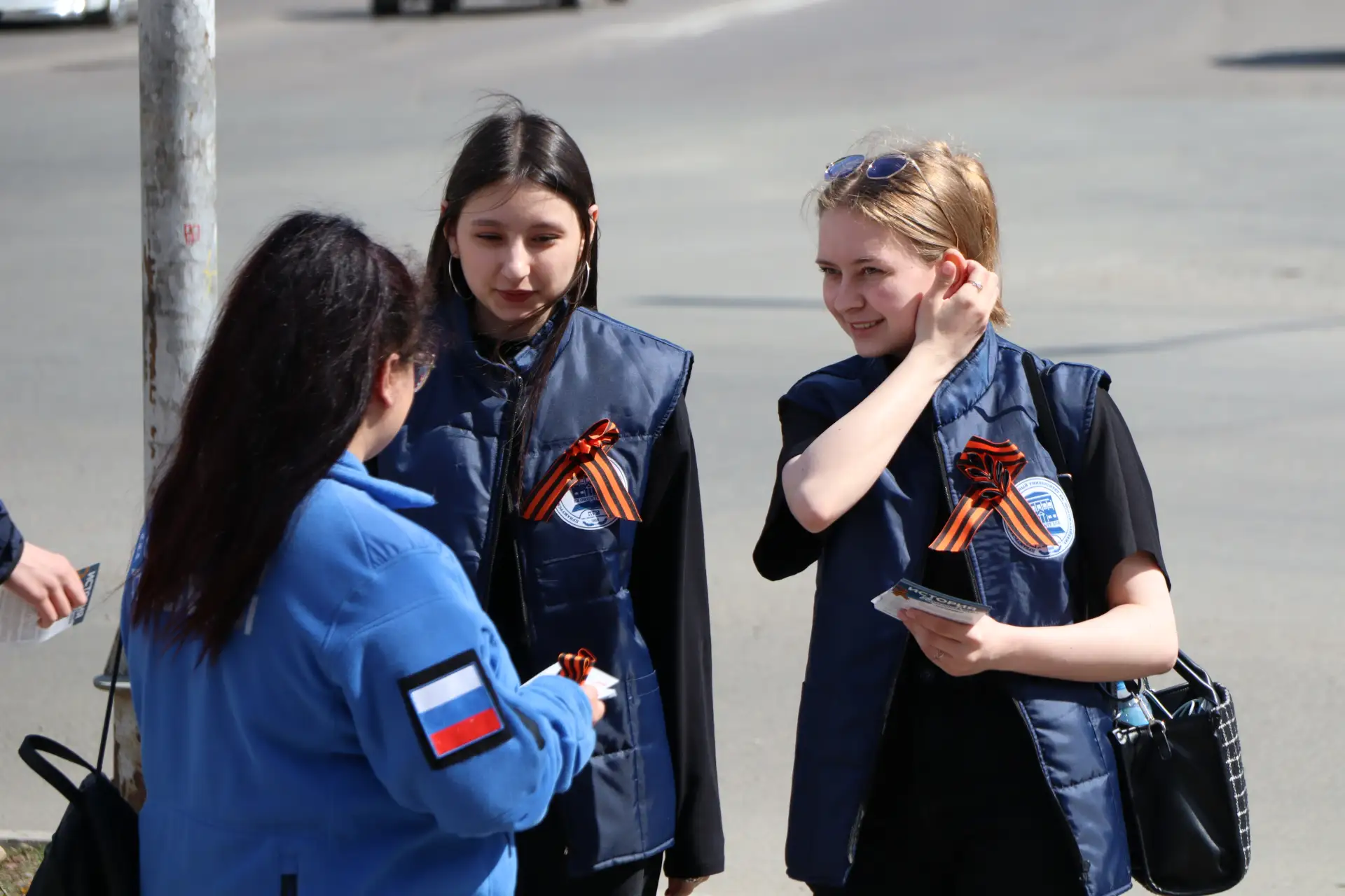 📌Волонтёры ПГУ им. Шолом-Алейхема присоединились к Международной акции «Георгиевская лента»  Волонте