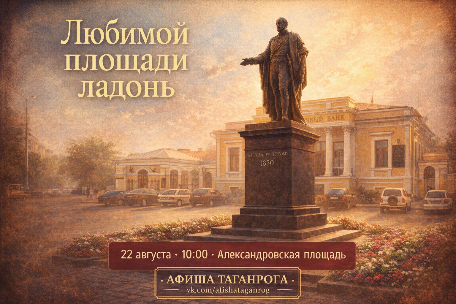Пешеходная экскурсия по Александровской площади «Любимой площади ладонь»