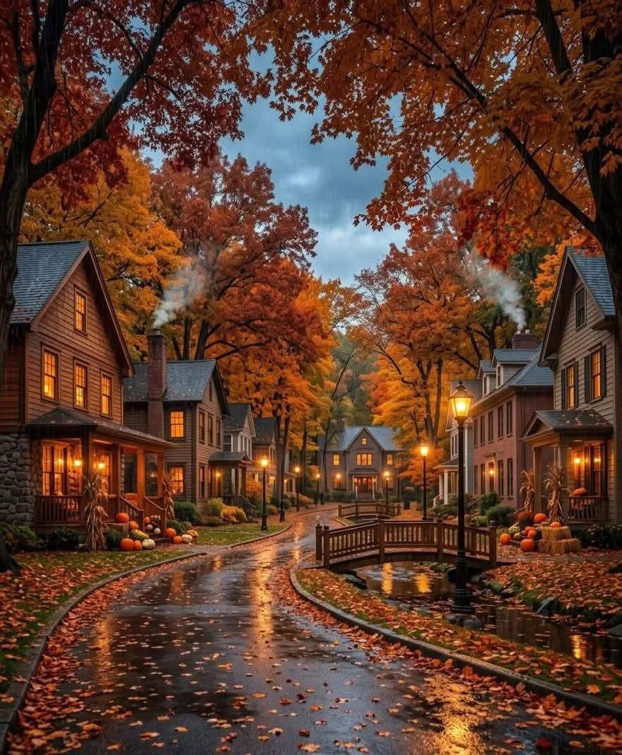🍂 Осень. Моя родная, любимая пора... Падают каштаны, листья желтеют, сворачиваются, ка...