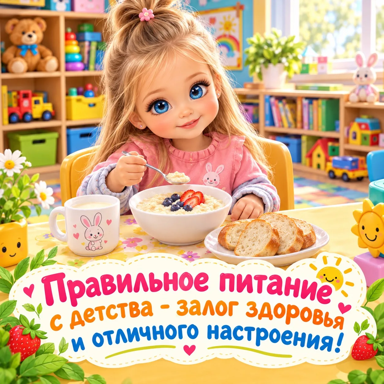 🥣 Питание в детском саду — это баланс вкуса и пользы! 🥦🍎✨