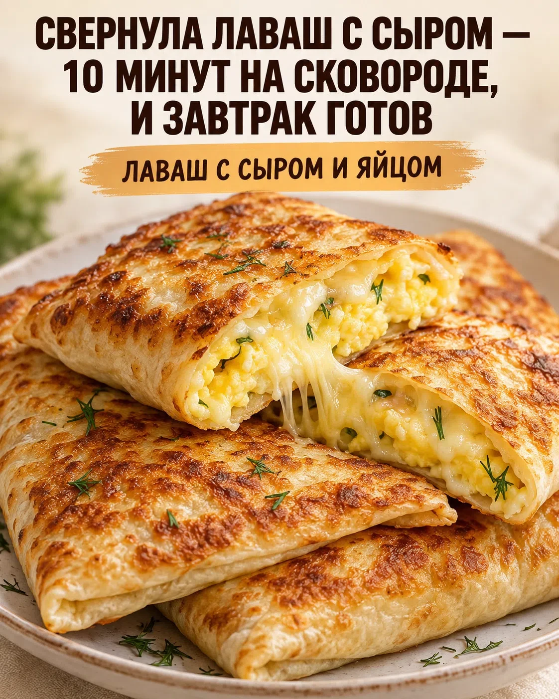 Завтрак за 10 минут, от которого сложно отказаться! 🧀🍳