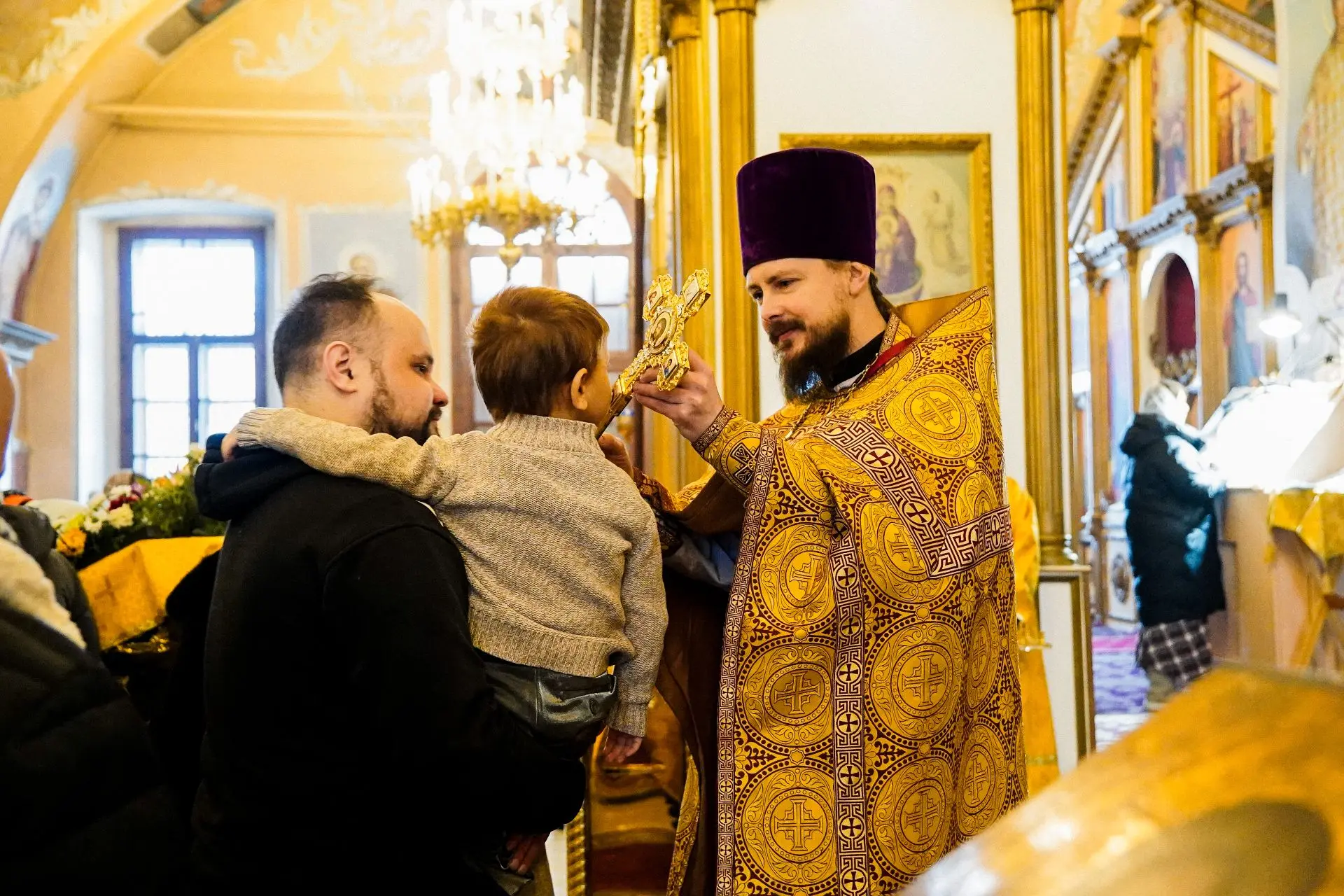 Сегодня в Преображенском храме села Андреевские Выселки службу возглавил епископ Балашихинский и Оре