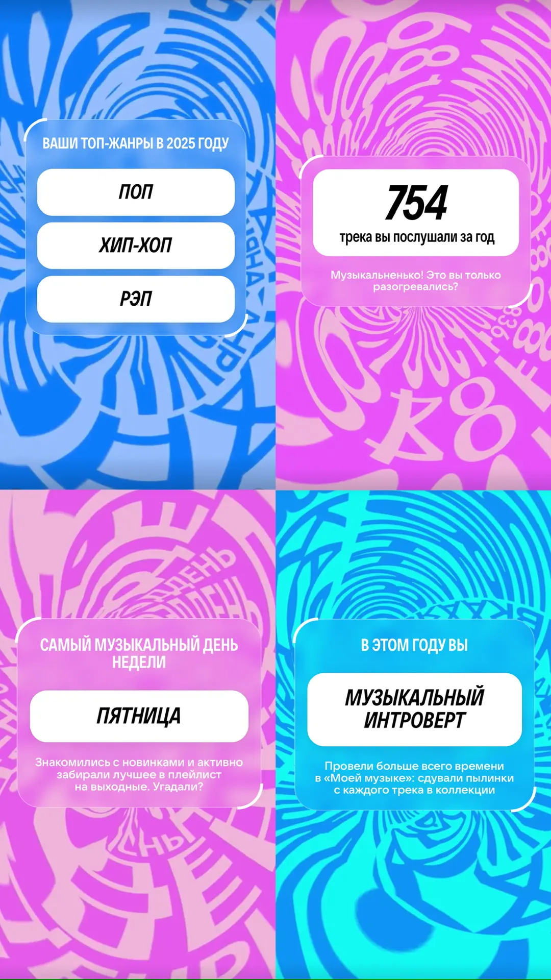 Мои итоги в VK Музыке 🎶🎧❤️