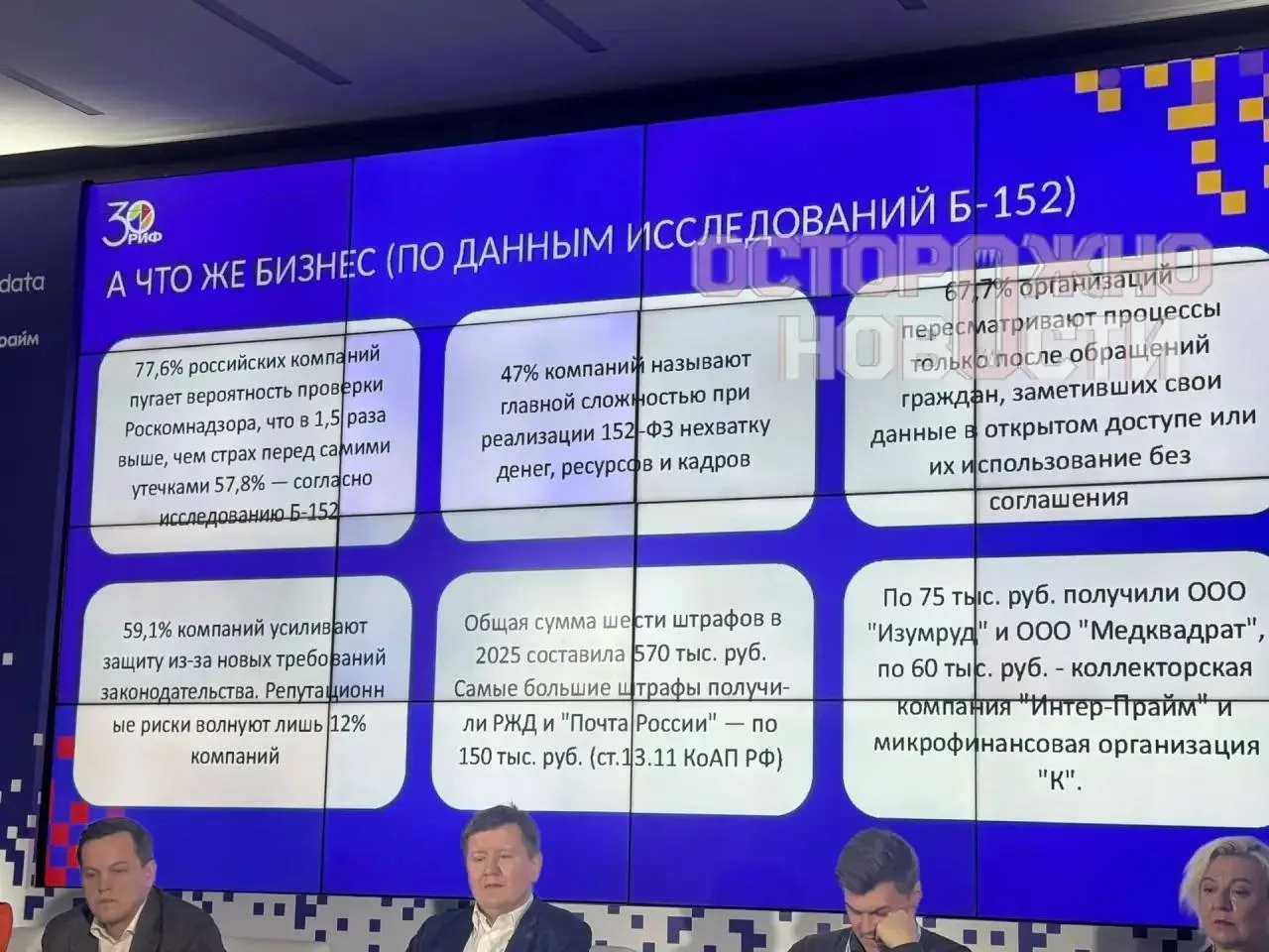 Роскомнадзор резко увеличит количество штрафов для бизнеса за утечку персональных данных.  При этом 