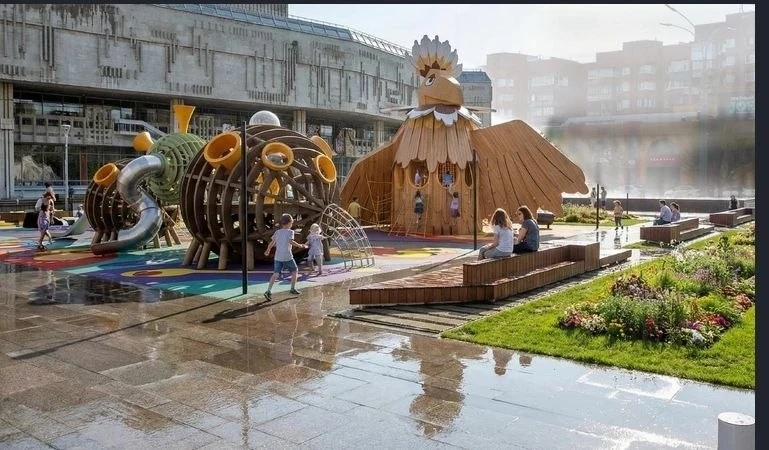 На площади Юности в Ярославле установят детскую площадку «Птица Говорун» по мотивам «Та...