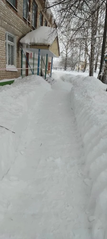 Коллектив Аловской школы принял активное участие в субботнике по уборке снега!