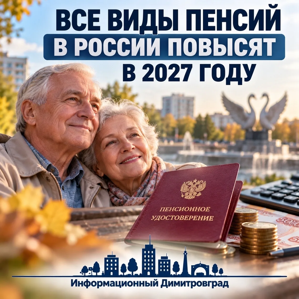 📈 Все виды пенсий в России повысят в 2027 году