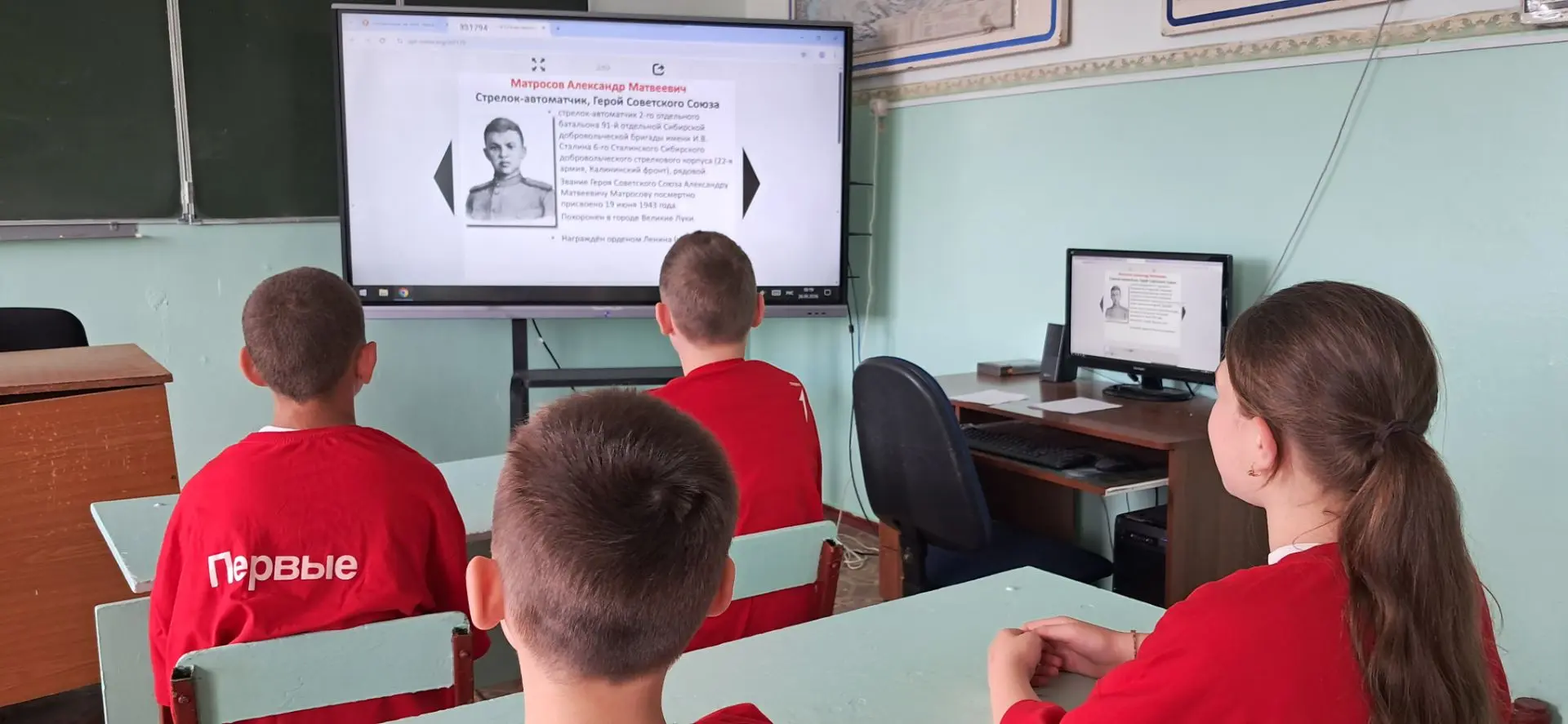 В МКОУ ,,СОШ с. Дальнего,, прошла патриотическая беседа «Славные герои прошлых лет», пр...