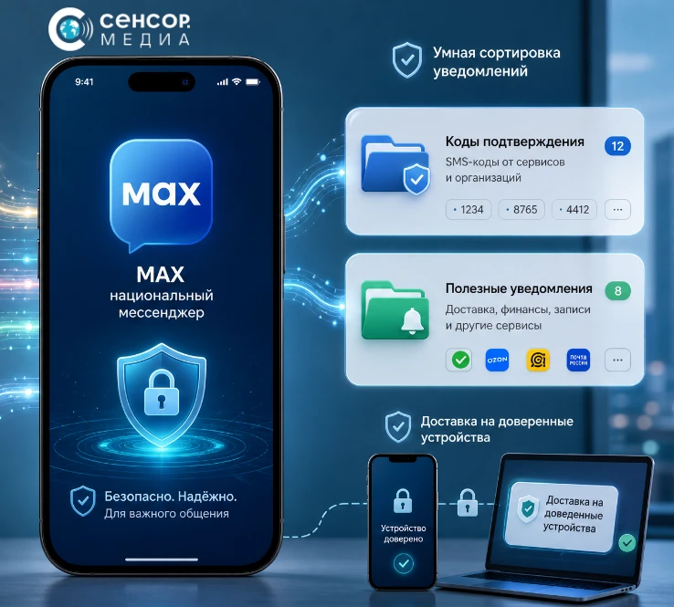 Защищённый канал Max для уведомлений