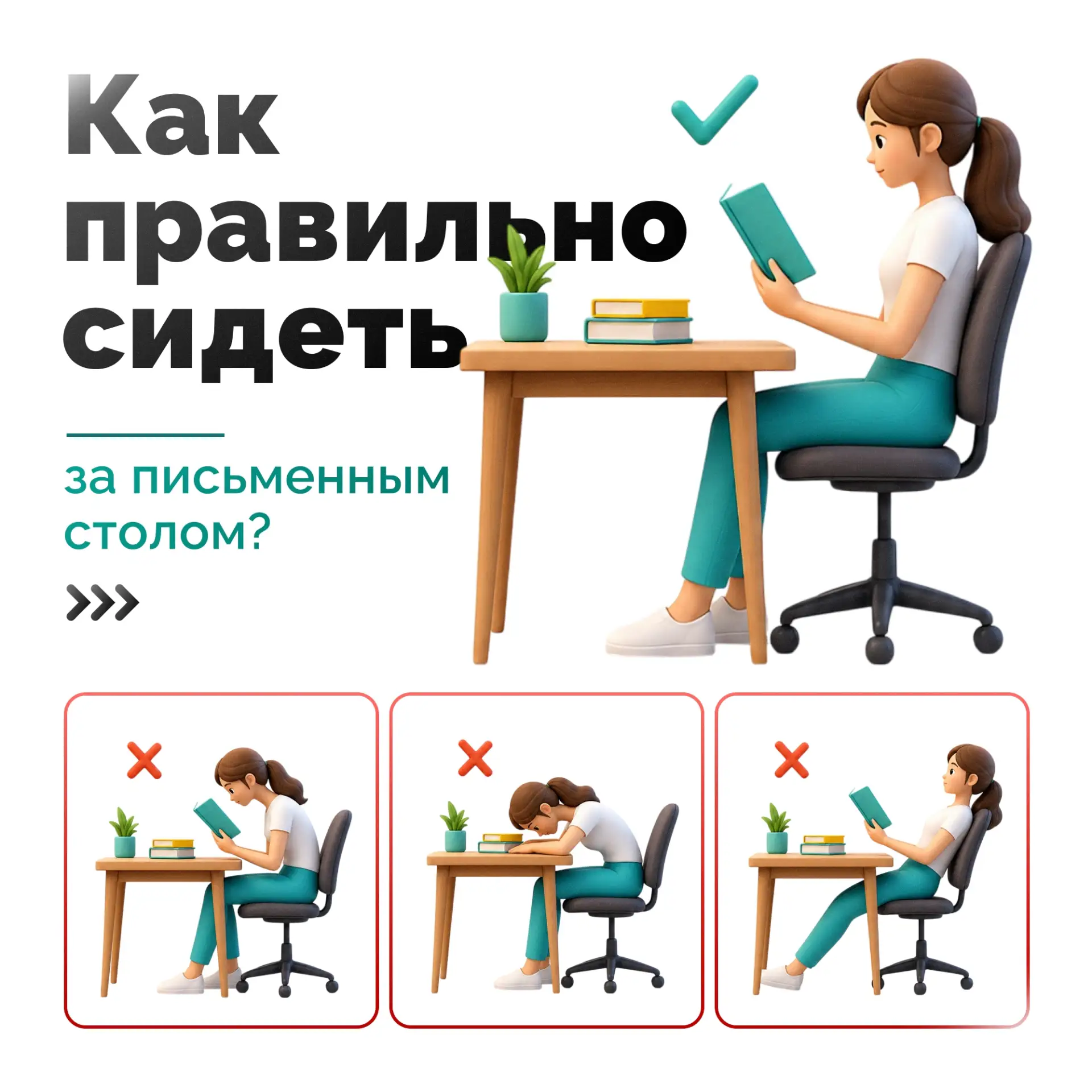 Забудьте о боли в спине: 3 простых правила для красивой осанки 🙂

Мы много работаем за компьютером,