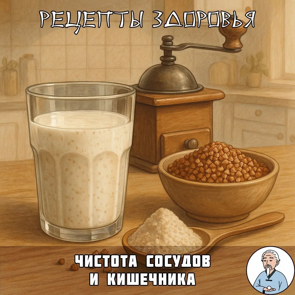 Кефир с гречневой мукой: натуральное очищение кишечника и сосудов
