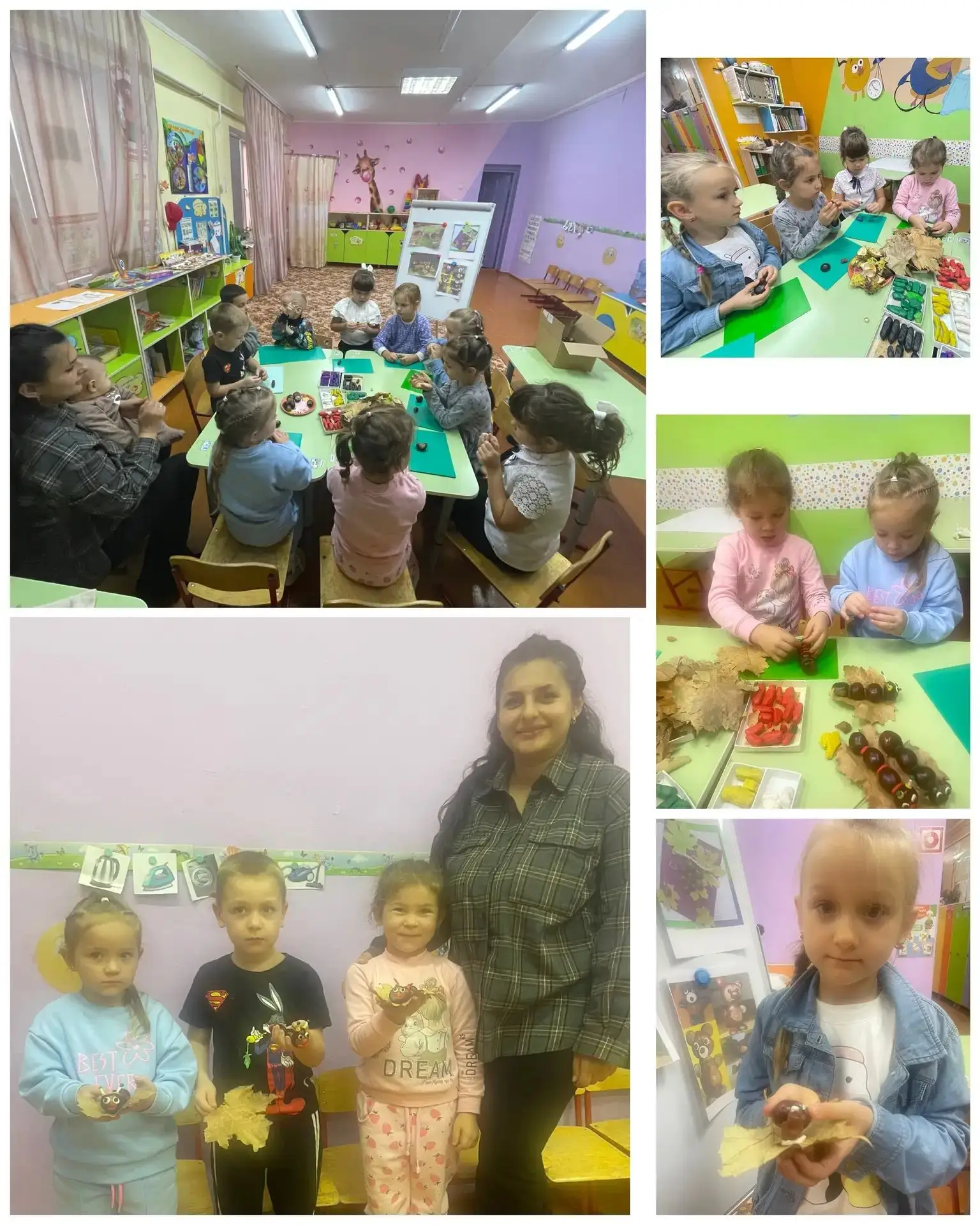 🌿✨ В старшей группе прошёл мастер-класс по изготовлению поделок из природного материала
