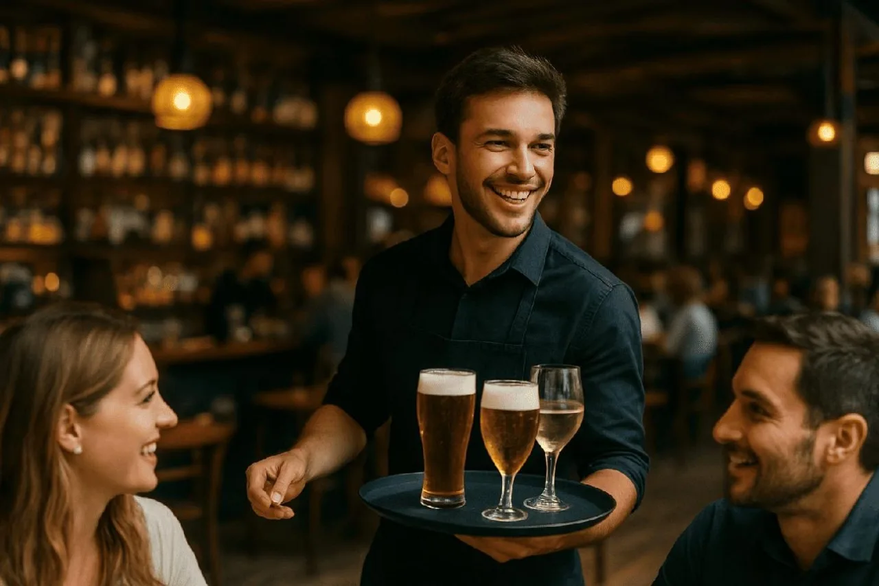 📢 Официант в Guns & Bears Pub (Новослободская)