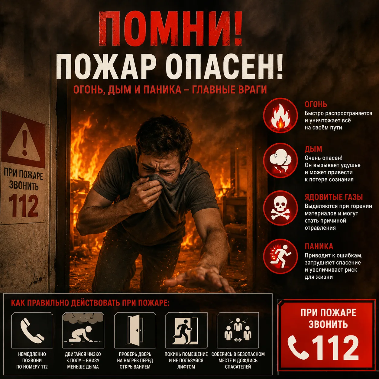 Огонь – опасная стихия. Соблюдайте правила пожарной безопасности!